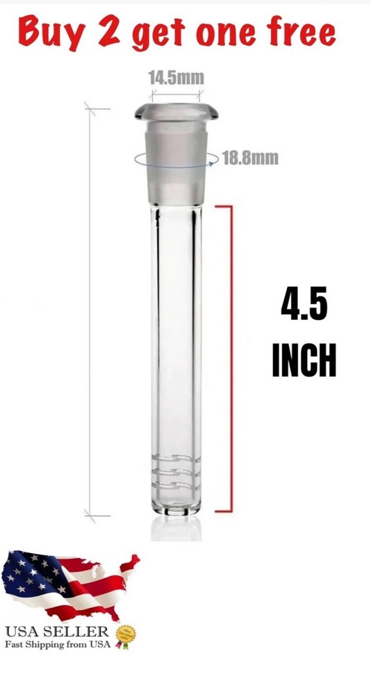 Cuts Scientific Glass Downstem Diffuser 14MM  4.5inch