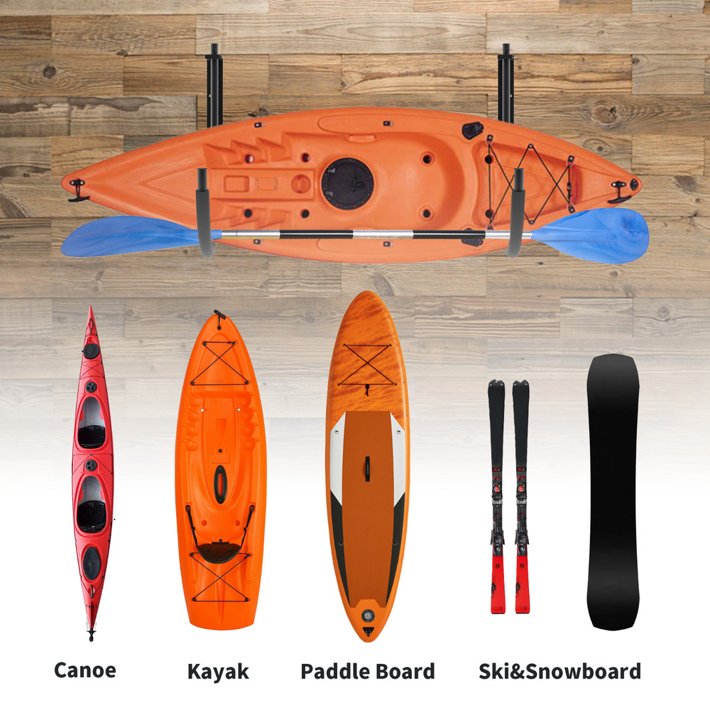 Kayak Paddleboard Surfboard Wakeboard Snowboard Storage Ceiling Wall Mount Rack