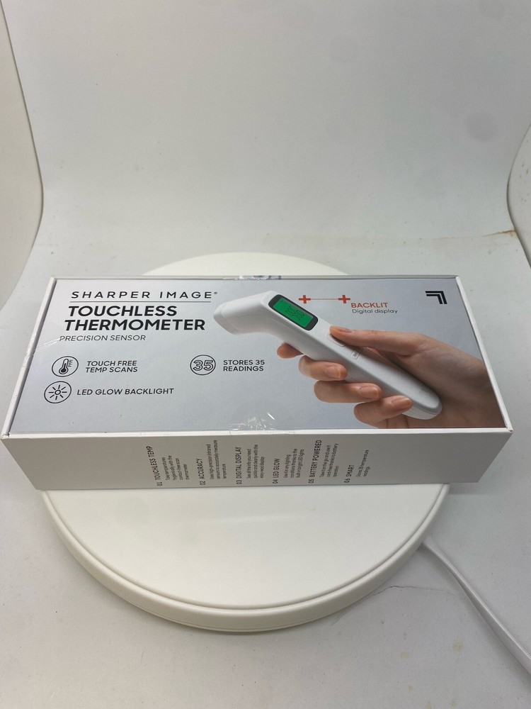 Sharper Image Touchless Thermometer - Fast & Accurate Temperature Reading - No C