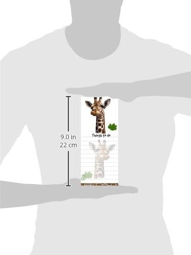 Giraffe Die Cut List Pad/Note Pad with Magnetic Back