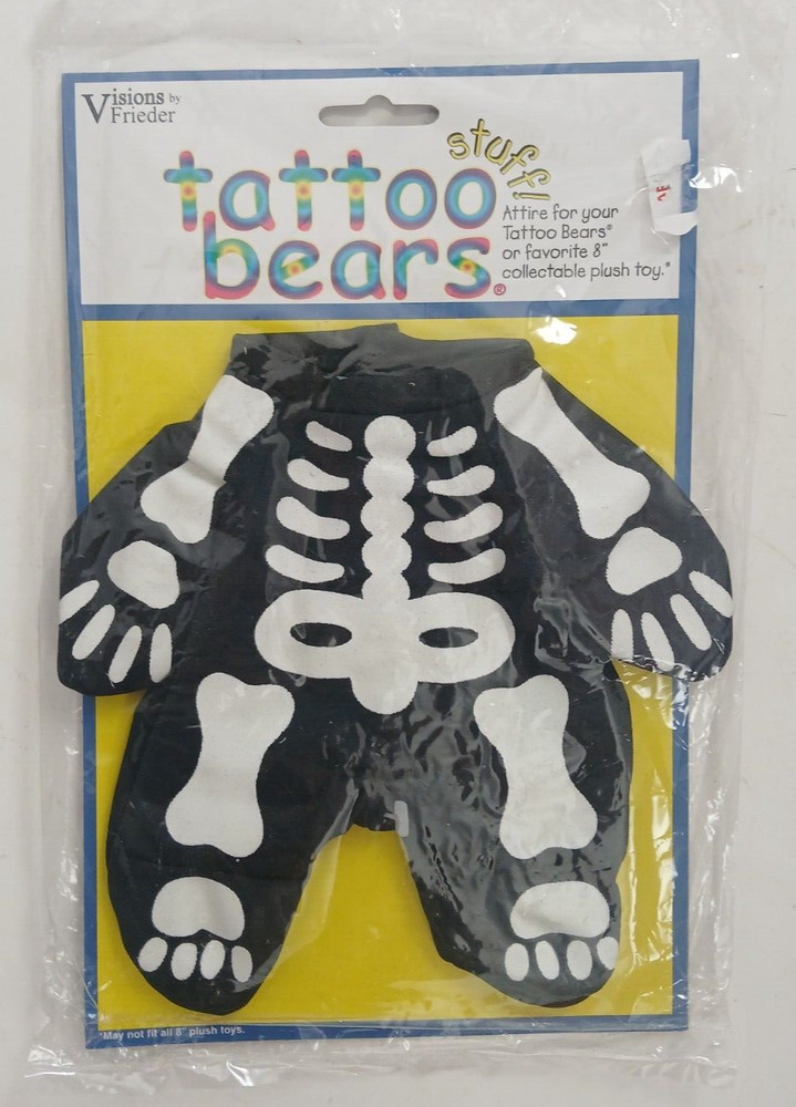 Tattoo Bears Bones Costume - X-ray NEW/ Sealed