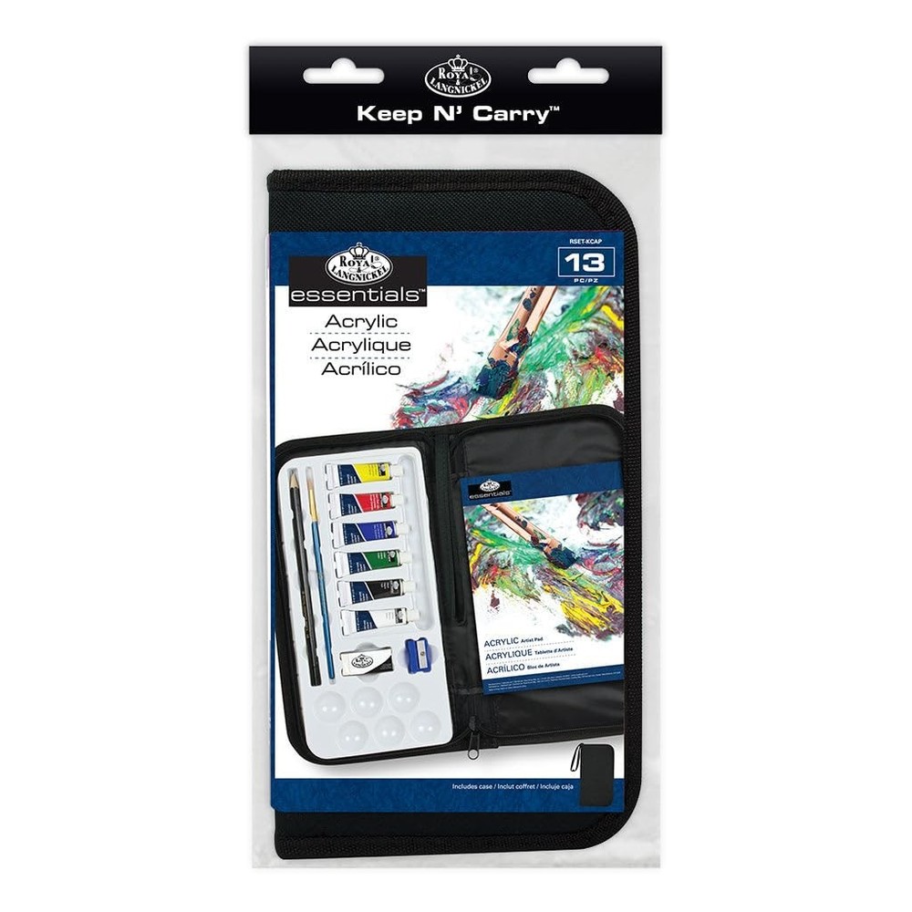 Keep N' Carry Artist Set, Acrylic Paint 19 Piece Assorted