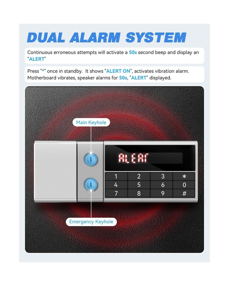 8.5 Cu Ft Super Large Fireproof Waterproof Safe Box for Office Document- HIDD...