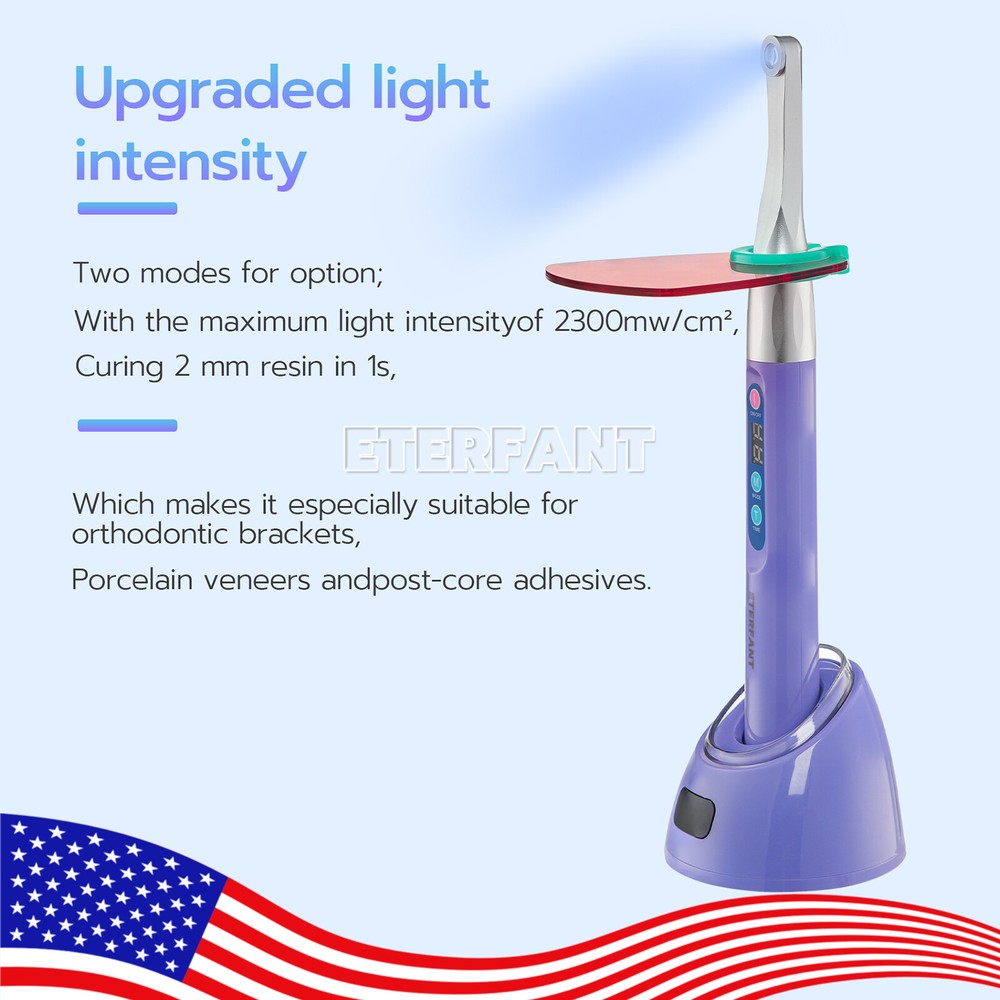 ETERFANT Dental Woodpecker Style iLED Curing Light Lamp Wireless 1 Second Curing