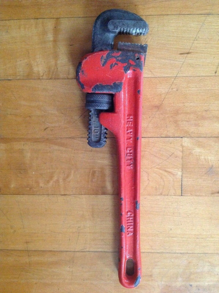 OHIO FORGE 10" PLUMBERS TOOL MONKEY WRENCH PIPE GRIPPER + TECH SPEC