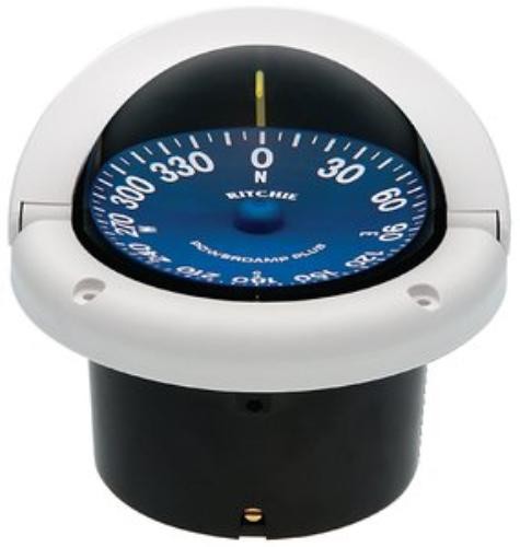 Ritchie Compasses SS-1002W Compass, Flush Mount, 3.75" Dial, White (ss1002w)