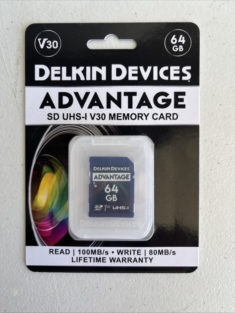 Delkin Devices Advantage 64 GB SD Card - NEW
