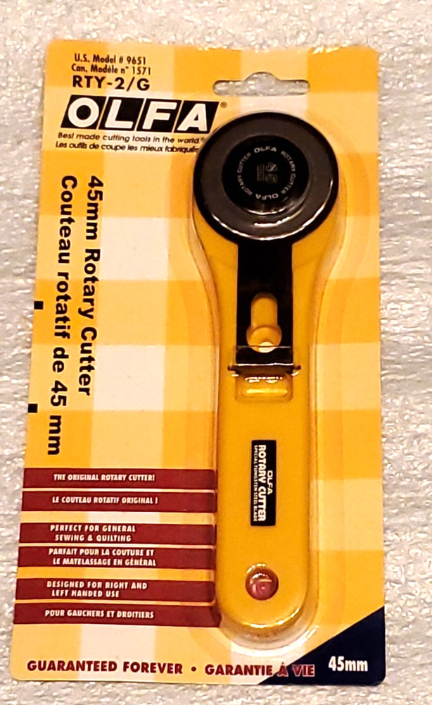 Olfa 45mm Rotary Cutter Tool,  RTY-2/G,  model #9651
