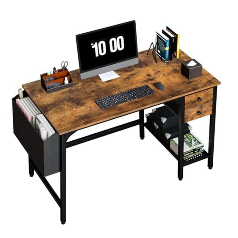 Modern Computer Desk W/ Drawers Small Writing Table Home Office Study Desks New