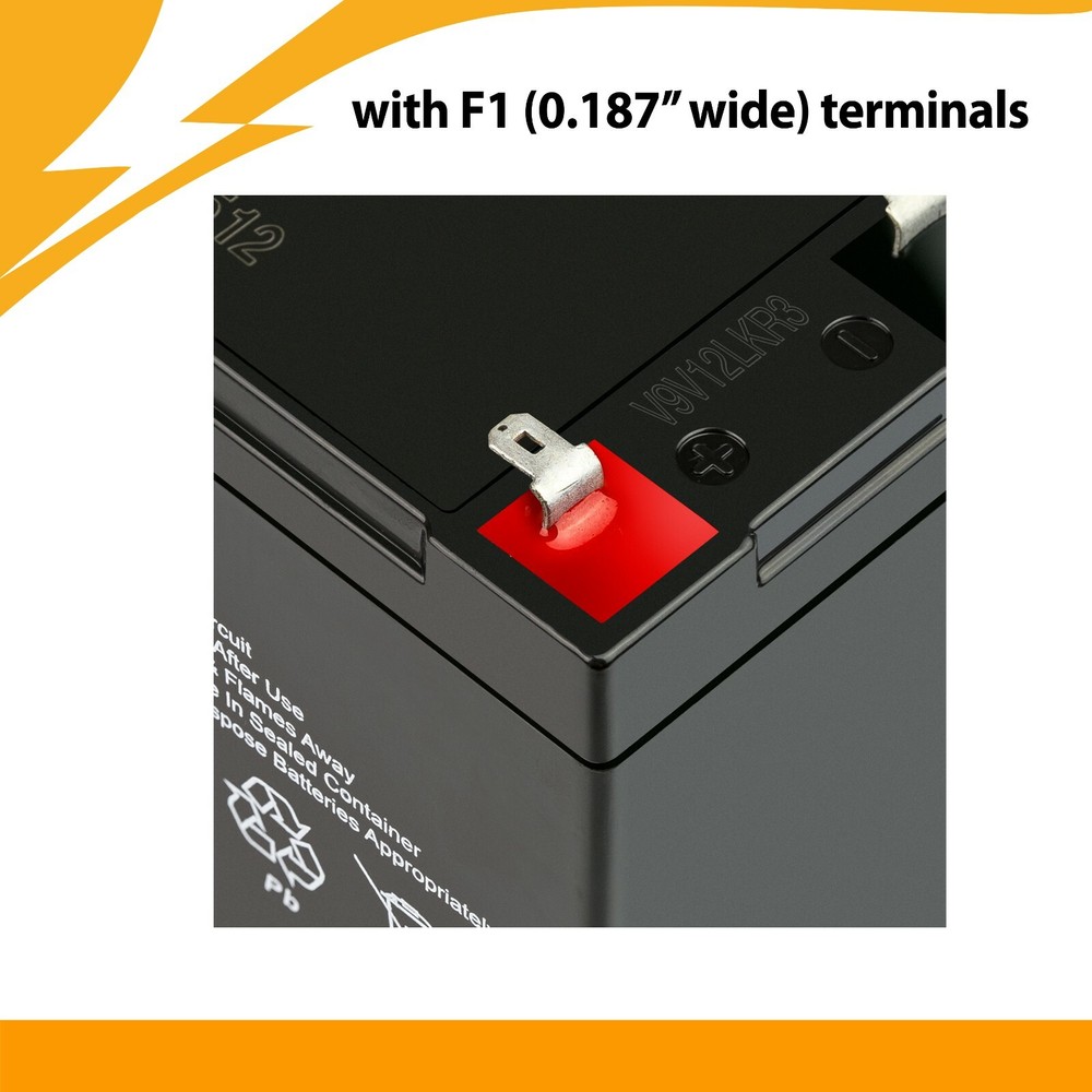 2 Pack: 12V 7Ah Compatible Replacement Battery for RBC2 APC