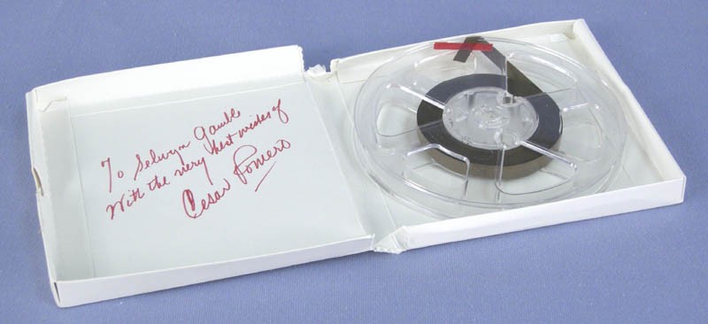 CESAR ROMERO - INSCRIBED EPHEMERA SIGNED