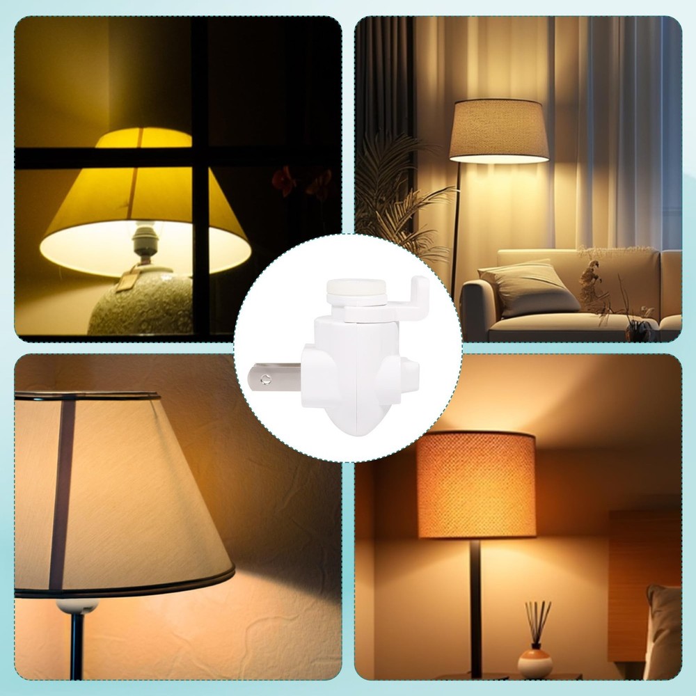 Plug in Night Light Module Socket with ON/Off Switch with Shade Mounting Clip...