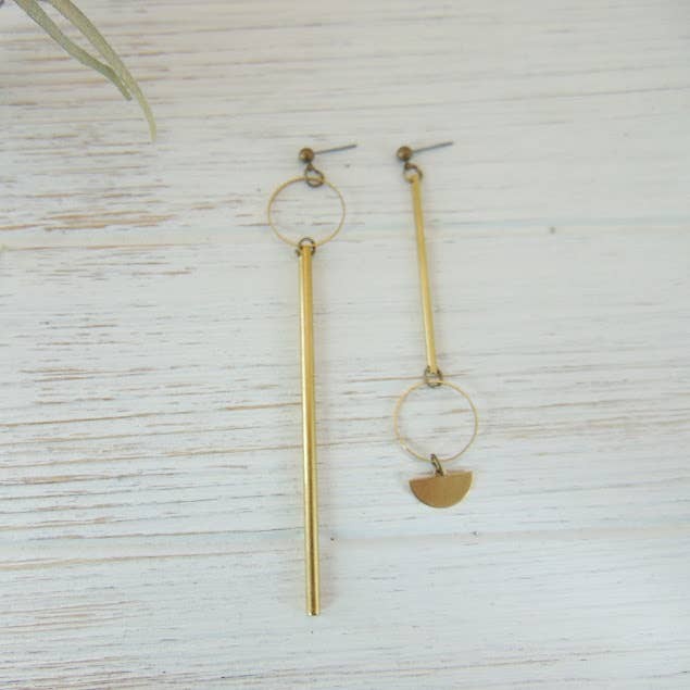 Asymmetrical Mix And Match Earrings