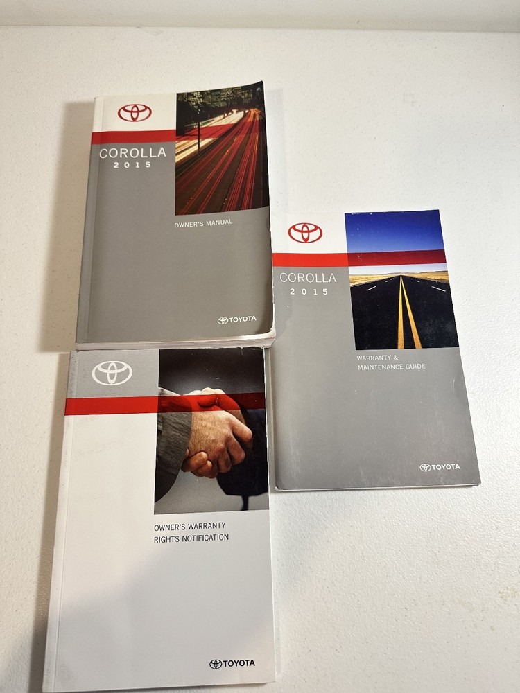 2015 Toyota Corolla Owner's Manual Set