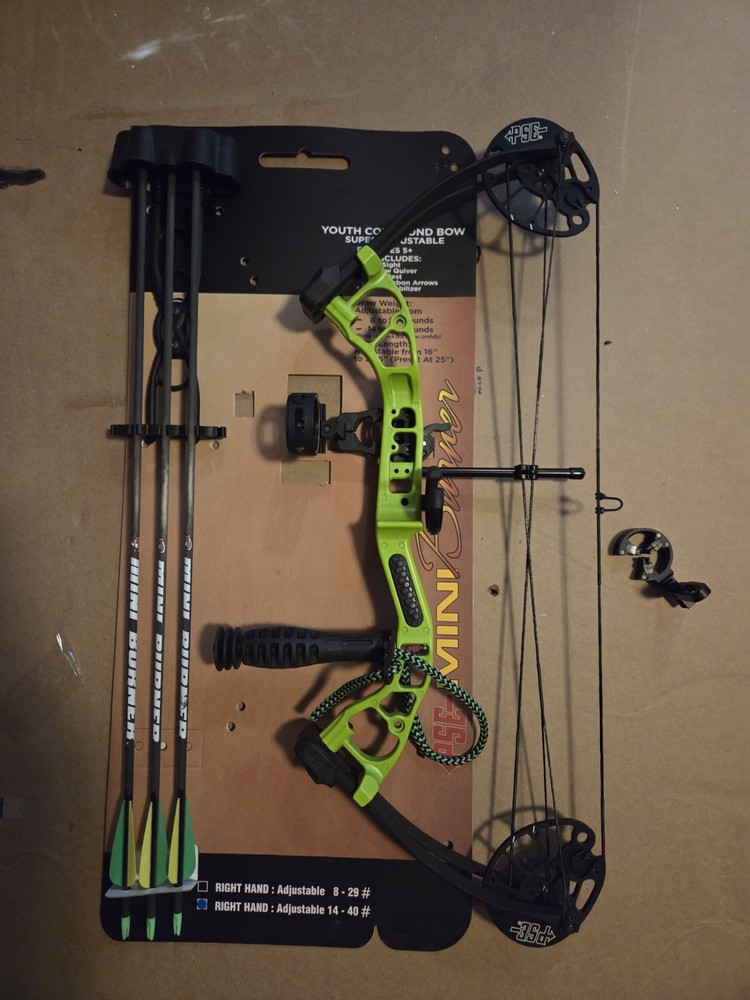 PSE Mini Burner Ready To Shoot Package RH Lime Green