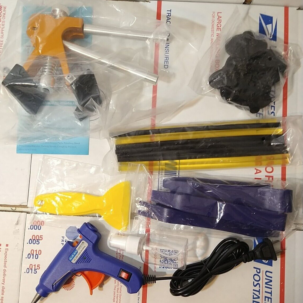 GLISTON 45pcs Paintless Dent Repair Tool Dent Puller Kit, Adjustable Width, Pops