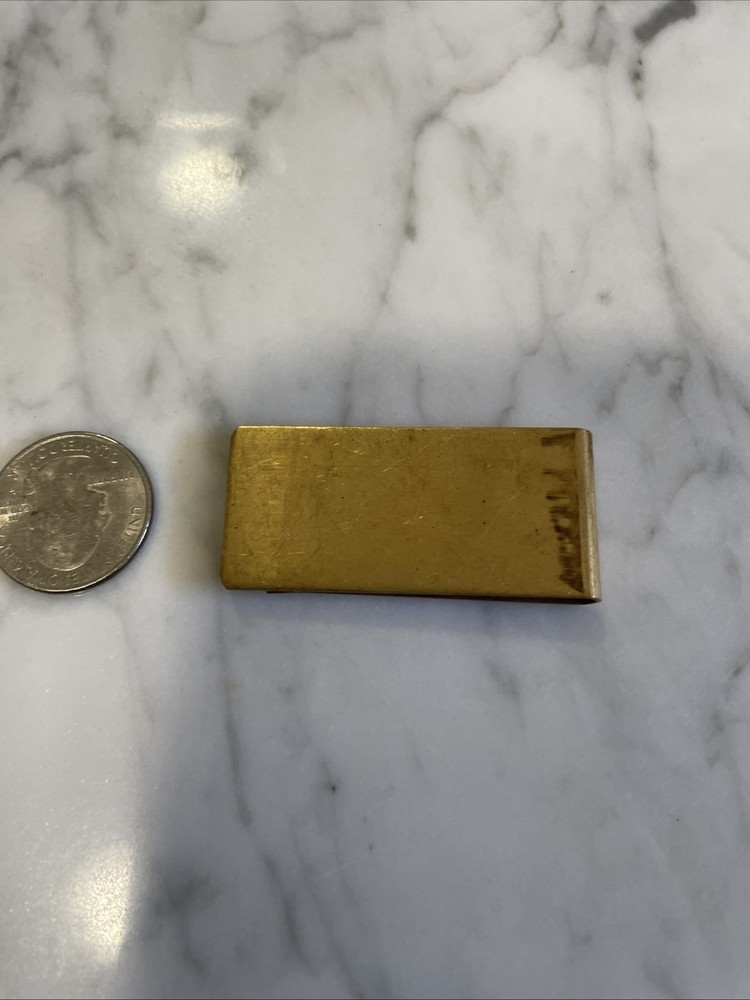 Vintage Solid Brsss Money Clip