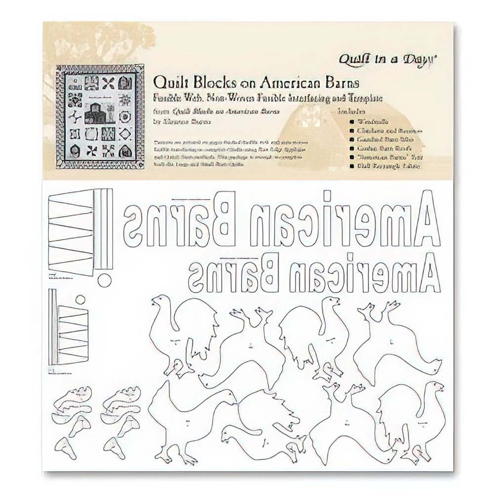 American Barns - Fusible Web & Template
