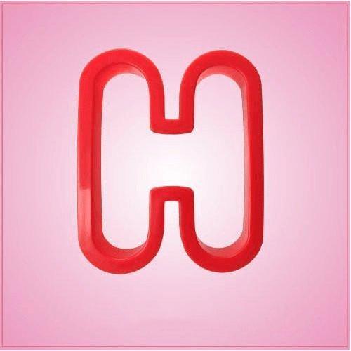 Red Letter H Cookie Cutter