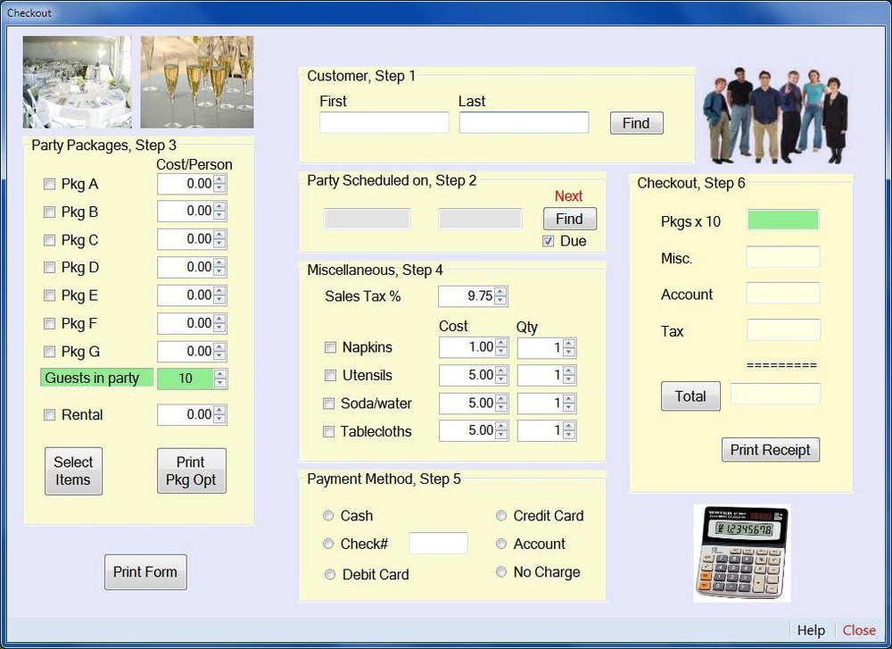 EventPlanner,Plan weddings, parties,shows.Made in USA