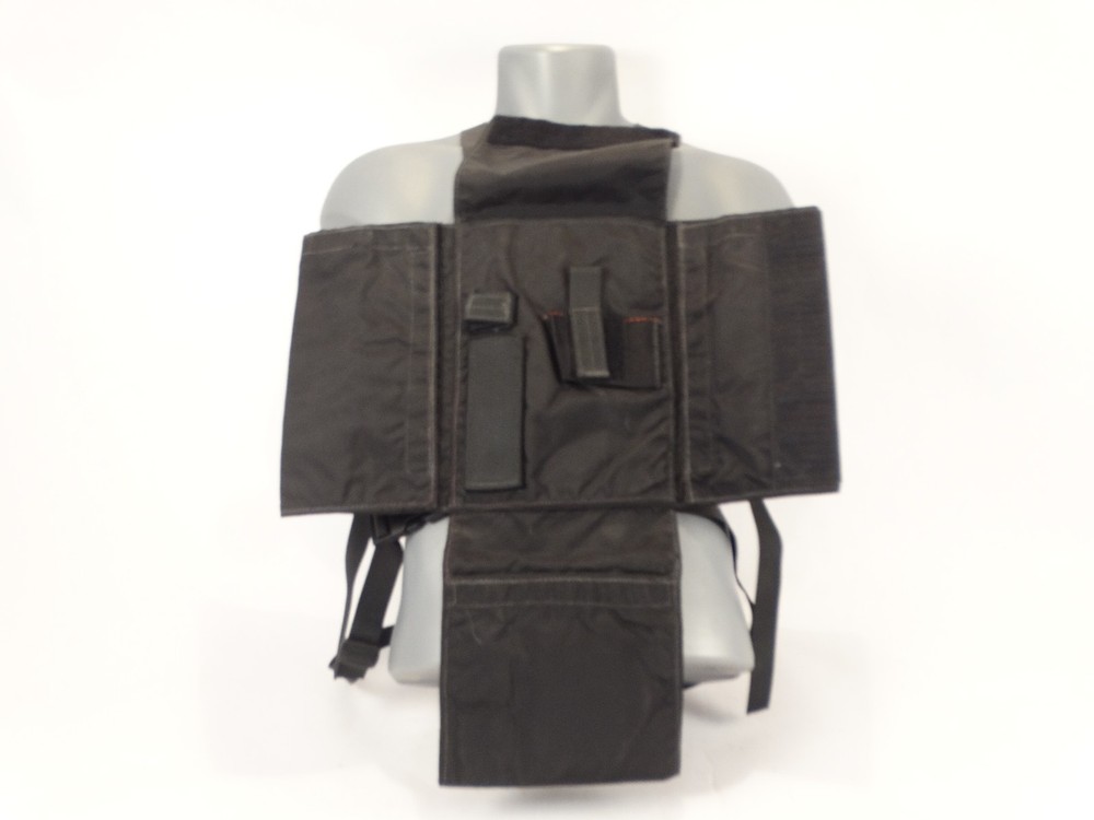 Military Style Tactical Black Nylon Chest Pack