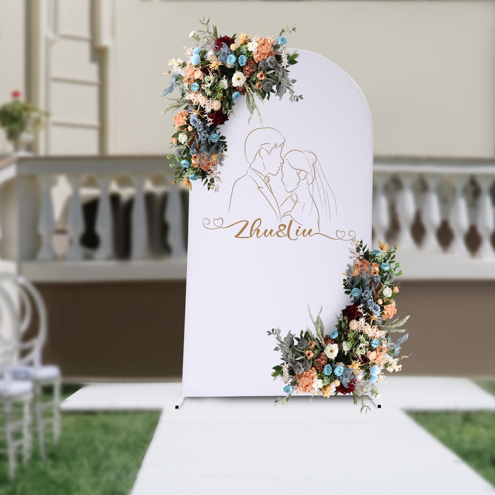 Wedding Arch, Balloon Arch Frame Kit for Wedding, Wedding Backdrop Stand White