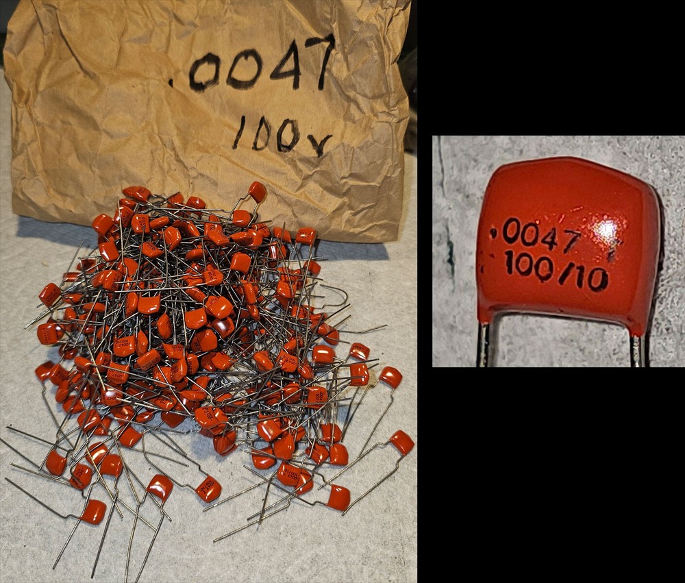Large Lot of Capacitors - Mixed Values and Makers