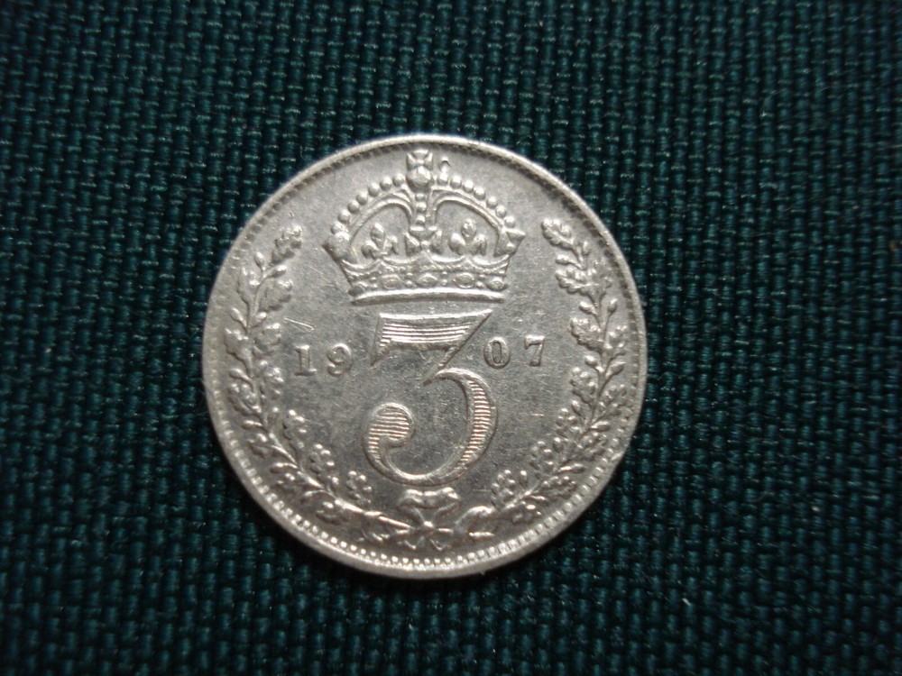 1907 THREE PENCE GREAT BRITAIN