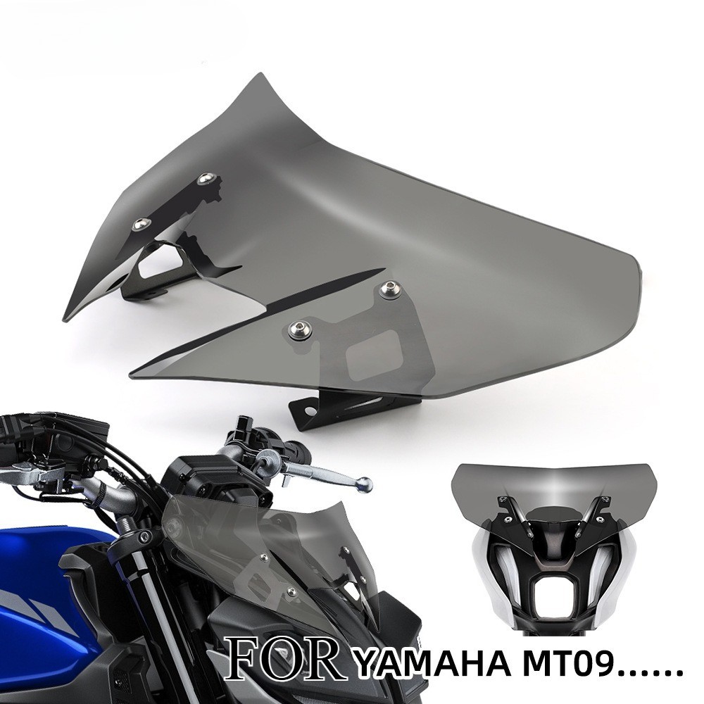 Motorcycle WindScreen Windshield Deflector For MT09 17-20"