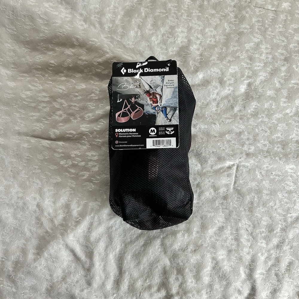 Black Diamond Babsi Edition Solution Harness Medium with Mesh Bag