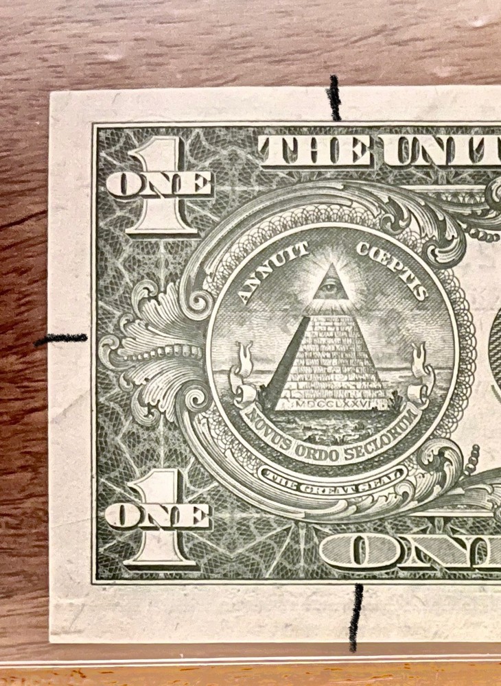 1957 $1 Silver Certificate Uncirculated. Alignment Error!