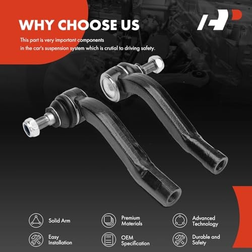 2 x Front Outer Tie Rod Ends Compatible with Lexus LS400 1995-2000
