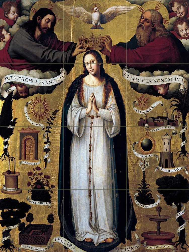 The Immaculate Conception Tile Mural Kitchen Bathroom Backsplash Marble Ceramic