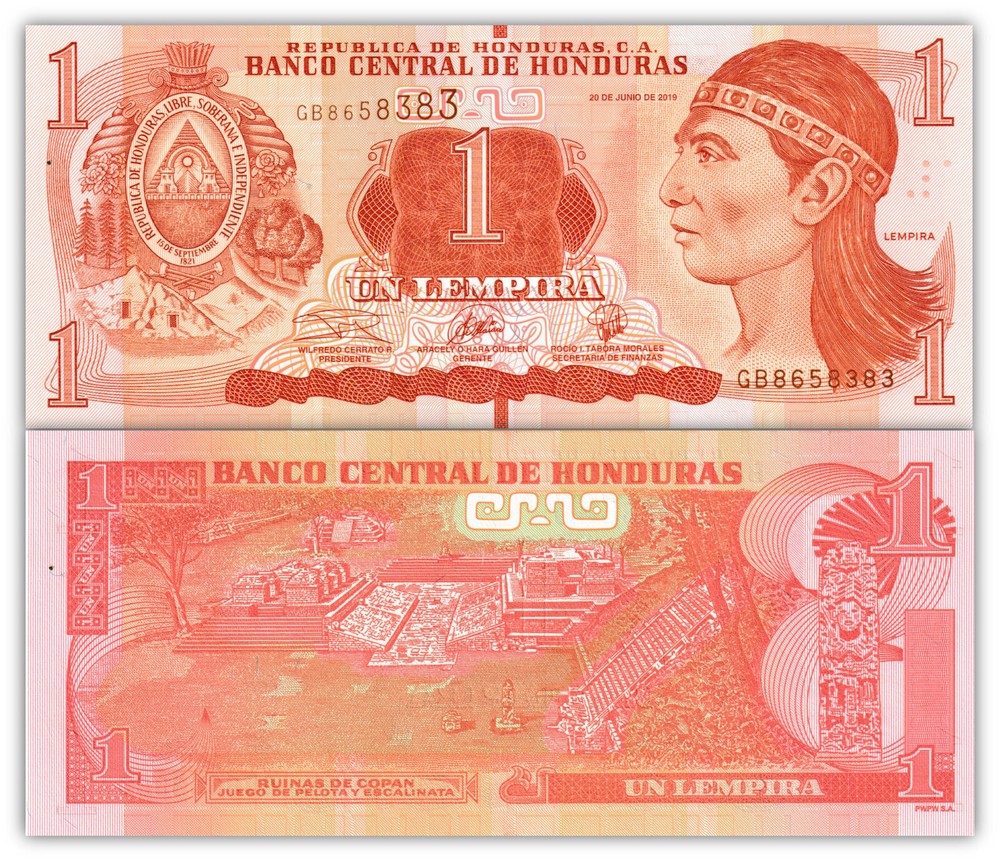 Honduras 1 Lempira, 2019, P-96d, Uncirculated