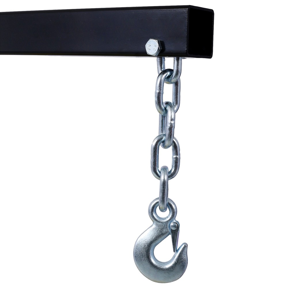 2-Ton Folding Engine Hoist Steel 6 Swivel Casters Rust-Resistant