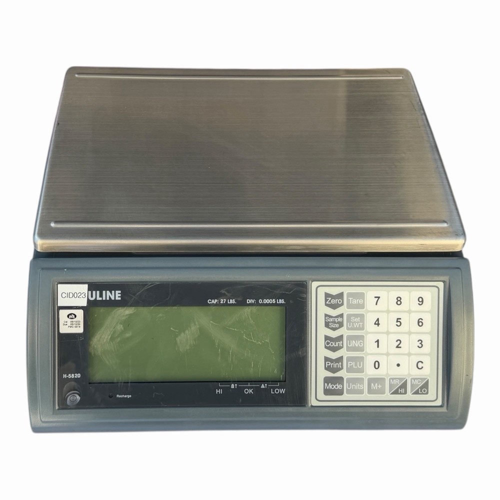 Uline H-5820 Digital Counting Scale 27 lb Capacity