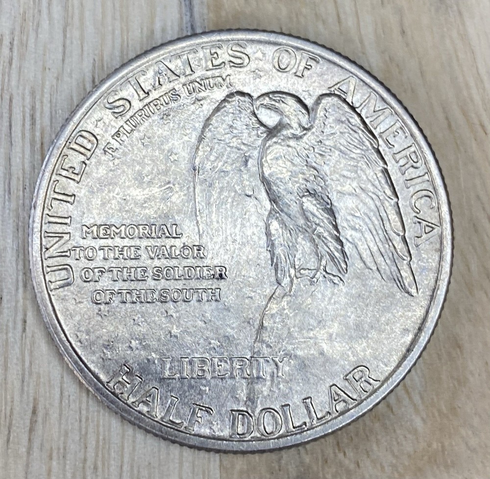 1925 Stone Mountain Half Silver Commemorative Dollar US Coin