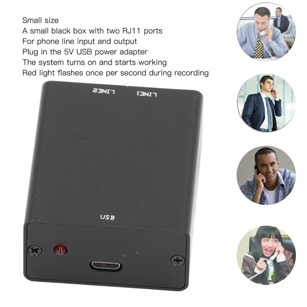 Mini Telephone Recorder With 32GB Automatic Stable Memory Clear So CST