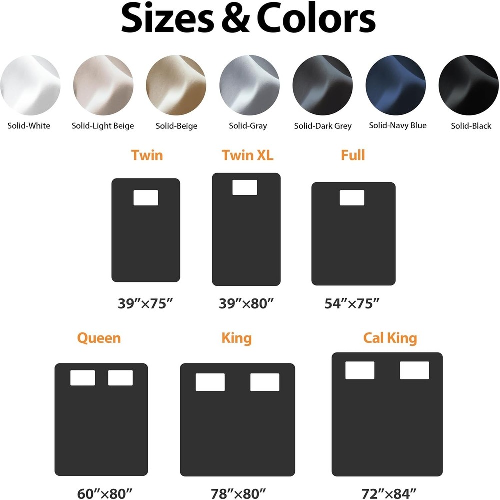 King Size 100% Egyptian Cotton Fitted Sheets 600 Thread Count 16" Deep Pocket...