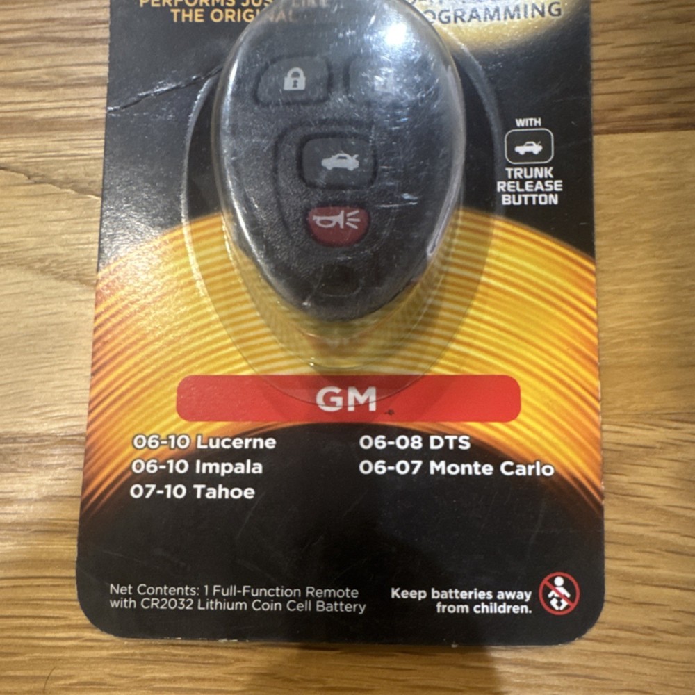 Duracell Full function remote GM 004d Do-It-Yourself Programming