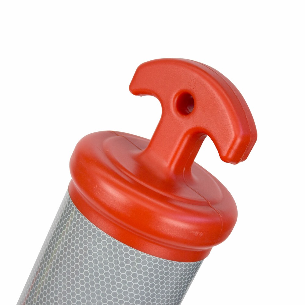 RK 42'' Polyethylene Delineator Post Orange, with Reflective Sign Kids Playing