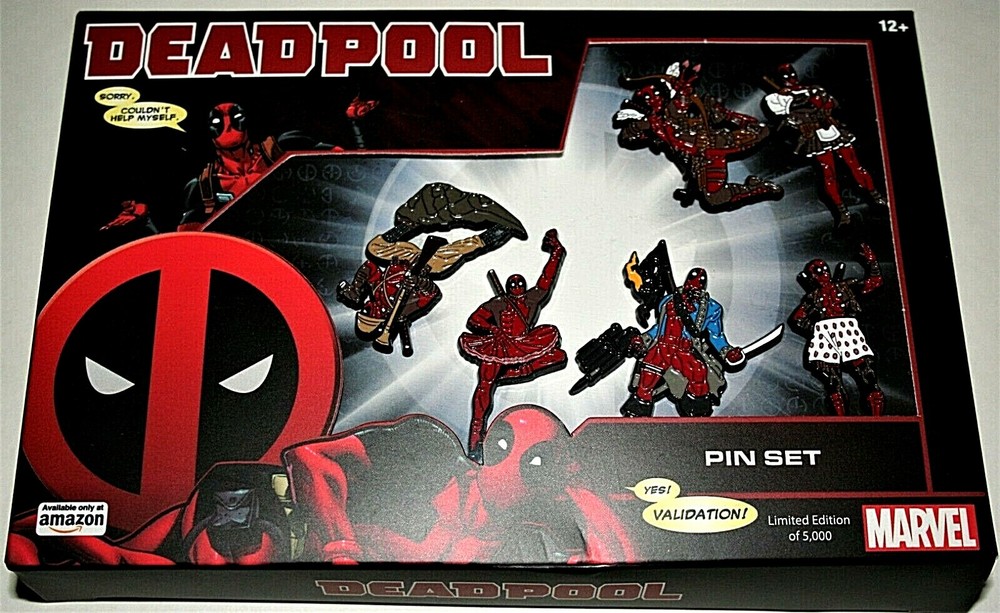 2020 Marvel Comics Deadpool Exclusive 6 Pin Set New MIB LE 5000