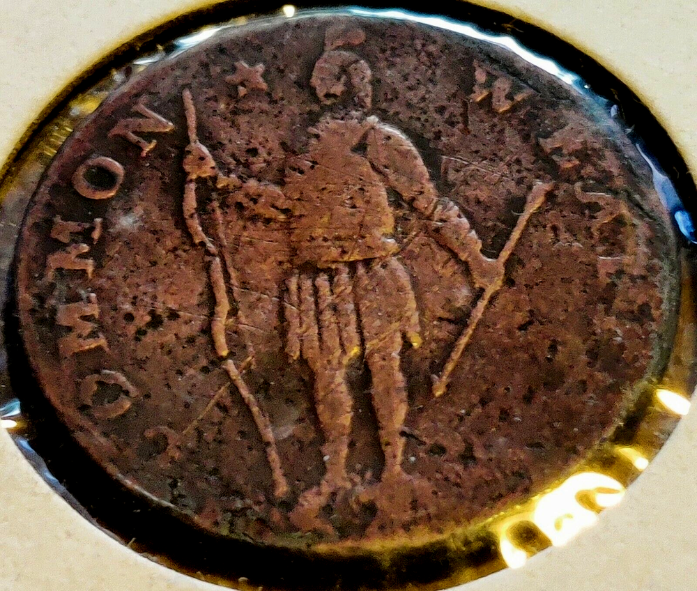 1788 MASSACHUSETTS COMMONWEALTH CENT - COLONIAL ISSUE - RARE - KM#: 20.6