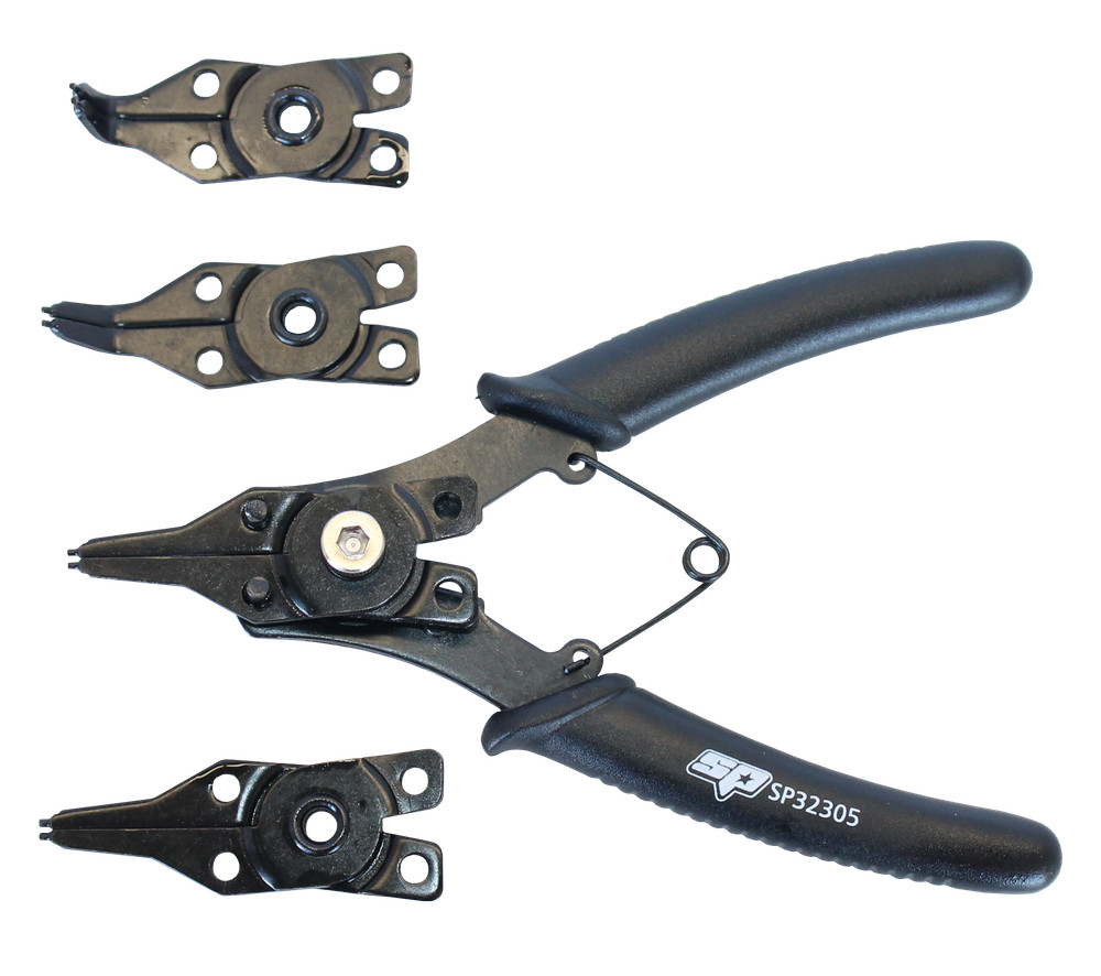 SP TOOLS SP32305 CONVERTIBLE SNAP RING / CIRCLIP PLIER SET – INTERNAL & EXTERNAL