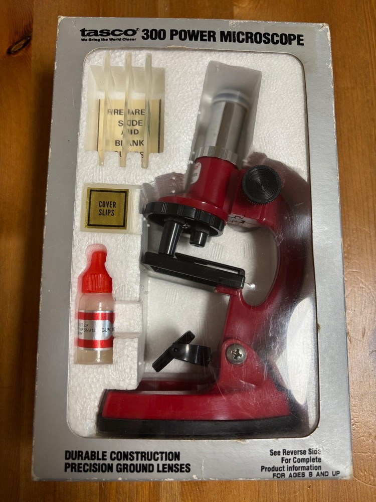 Vintage Tasco 300 Power Microscope Variable With Discovery Kit