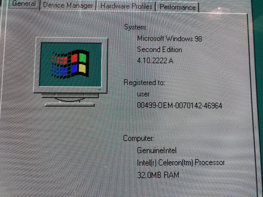 Emachines e-tower 433i NEVER OBSOLETE Desktop PC 32MB RAM + Windows 98 SE