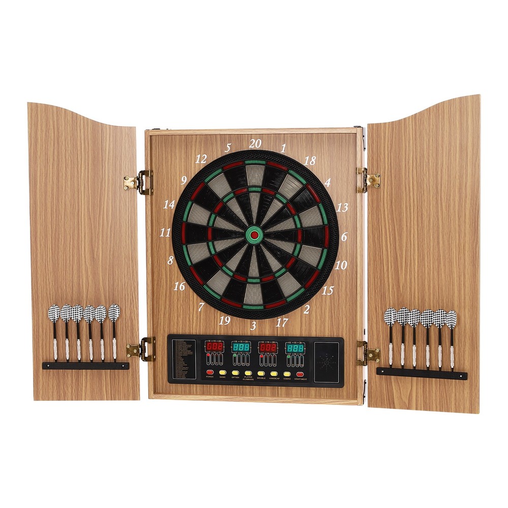 Electronic Scoring Dartboard Electronic Dart Machine Foldable Dartboard Cabinet