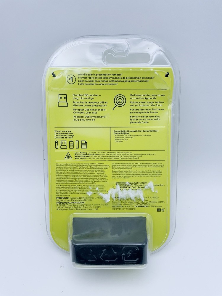 Logitech R400 Laser Presentation Remote - Black