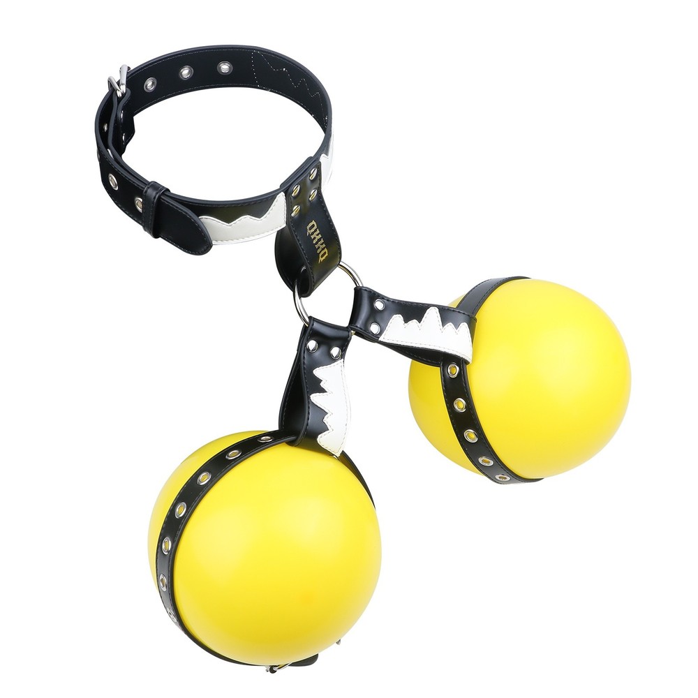 Breast Bondage Harness Device Adjustable PU Leather Restraint for BDSM