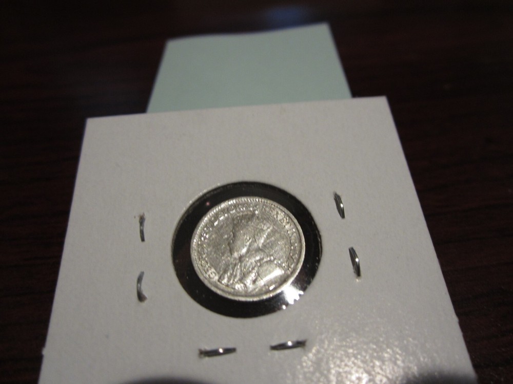 1918 - Silver Canada 5 cent - circulated Canadian nickel